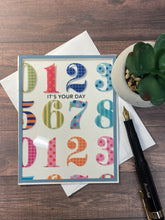 Load image into Gallery viewer, Colorful Numbers See Thru Front Birthday